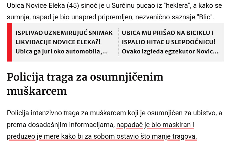 Serbia-avmp/NOVICA-ELEK-IZRESETAN-HEKLEROM-Otkrivamo-nove-detalje-ubistva-u-Surcinu-Upucao-ga-u-SLEPOOCNICU-pa-se-dao-u-beg-policija-ima-OVE-TRAGOVE