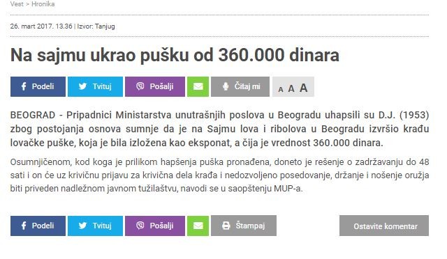 Serbia-avmp/Na-sajmu-ukrao-pusku-od-360.000-dinara