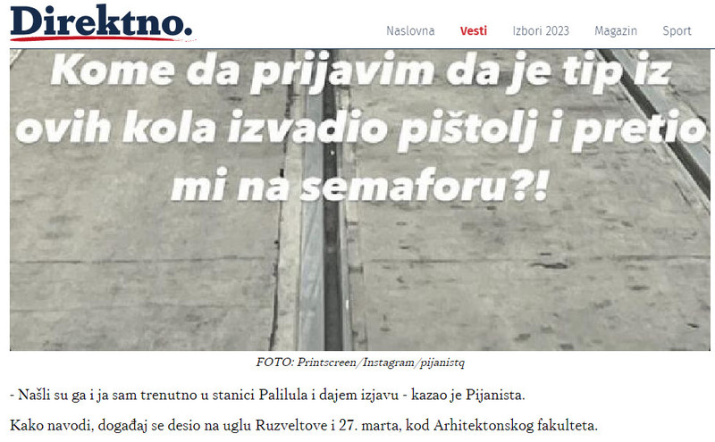 Serbia-avmp/Napadnut-Pijanista-preceno-mu-je-pistoljem-_-Hronika-_-Direktno_1