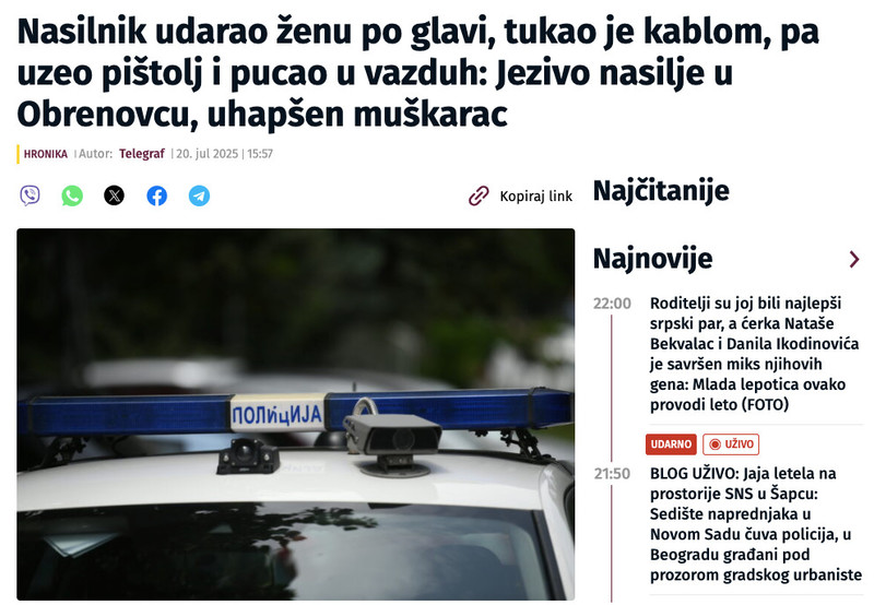 Serbia-avmp/Nasilnik-udarao-zenu-po-glavi-tukao-je-kablom-pa-uzeo-pistolj-i-pucao-u-vazduh