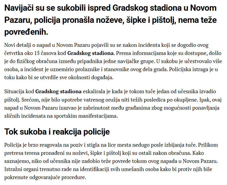 Serbia-avmp/Novi-incident-kod-Gradskog-stadiona-u-Novom-Pazaru-Navijaci-u-sukobu-pronaden-pistolj_1