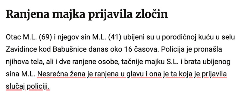 Serbia-avmp/Oglasio-se-MUP-o-ubistvu-kod-Babusnice_-Zena-ranjena-zvala-policiju---Blic3
