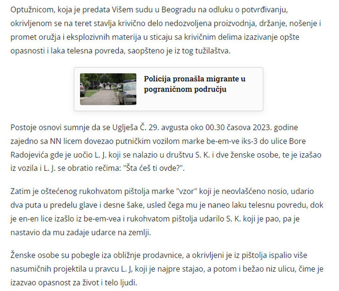 Serbia-avmp/Optuznica-protiv-muskarca-zbog-pucnjave-na-Cukarici-1