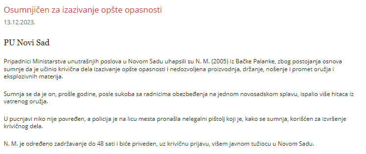 Serbia-avmp/Osumnjicen-za-izazivanje-opste-opasnosti_3