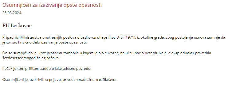 Serbia-avmp/Osumnjicen-za-izazivanje-opste-opasnosti_4