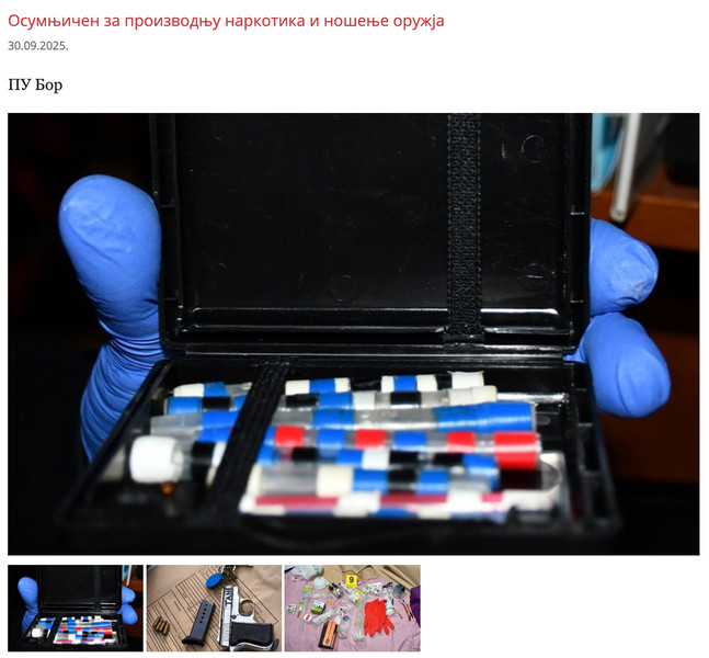 Serbia-avmp/Osumnjicen-za-proizvodnju-narkotika-i-nosenje-oruzja