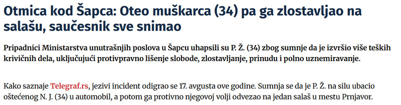 Serbia-avmp/Otmica-kod-Sapca-Oteo-muskarca-34-pa-ga-zlostavljao-na-salasu-saucesnik-sve-snimao