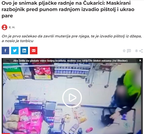 Serbia-avmp/Ovo-je-snimak-pljacke-radnje-na-Cukarici_-Maskirani-razbojnik-pred-punom-radnj