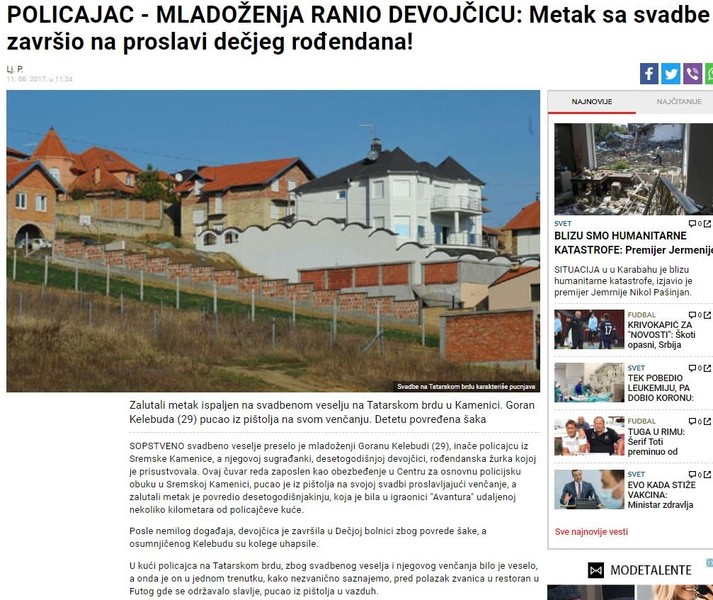 Serbia-avmp/POLICAJAC---MLADOZENjA-RANIO-DEVOJCICU_-Metak-sa-svadbe-zavrsio-na-proslavi-de_1