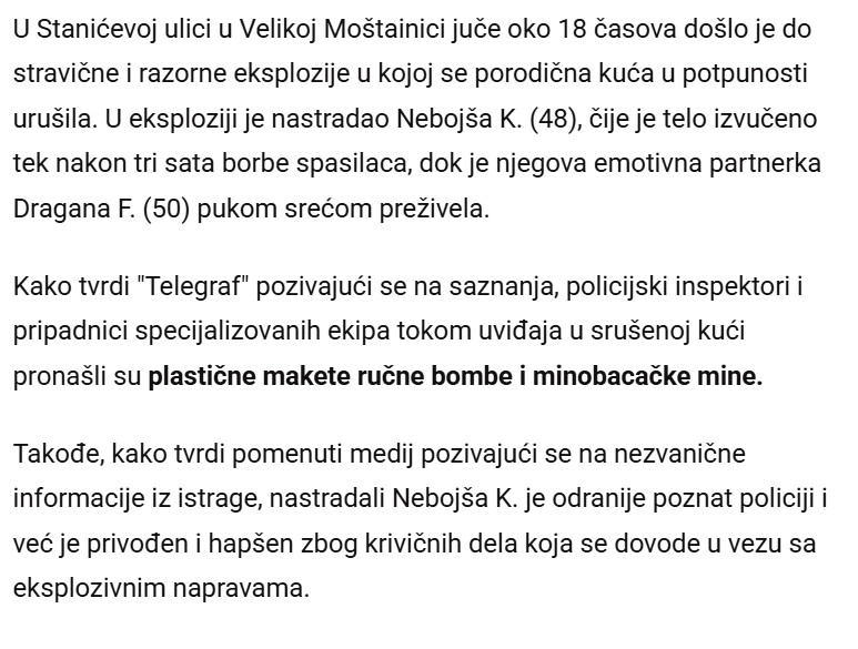 Serbia-avmp/PRONADENE-PLASTICNE-MAKETE-RUCNE-BOMBE-I-MINOBACACKE-MINE-Detalji-stravicne-eksplozije-u-Velikoj-Mostanici-Nebojsino-telo-izvukli-iz-rusevina-Dragana-prezivela-PUKOM-SRECOM_1