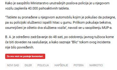 Serbia-avmp/PUCNJAVA-I-POTERA-U-NOVOM-SADU-Narko-diler-iz-Hrvatske-uhapsen-nakon-filmske-j