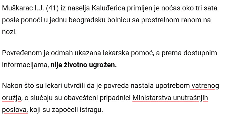 Serbia-avmp/PUCNJAVA-U-BEOGRADU-Ranjen-muskarac-41-tvrdi-da-je-upucan-ispred-kuce-i-da-napadaca-NIJE-VIDEO-ZBOG-MRAKA-Policiji-JEDAN-DETALJ-posebno-sumnjiv_1