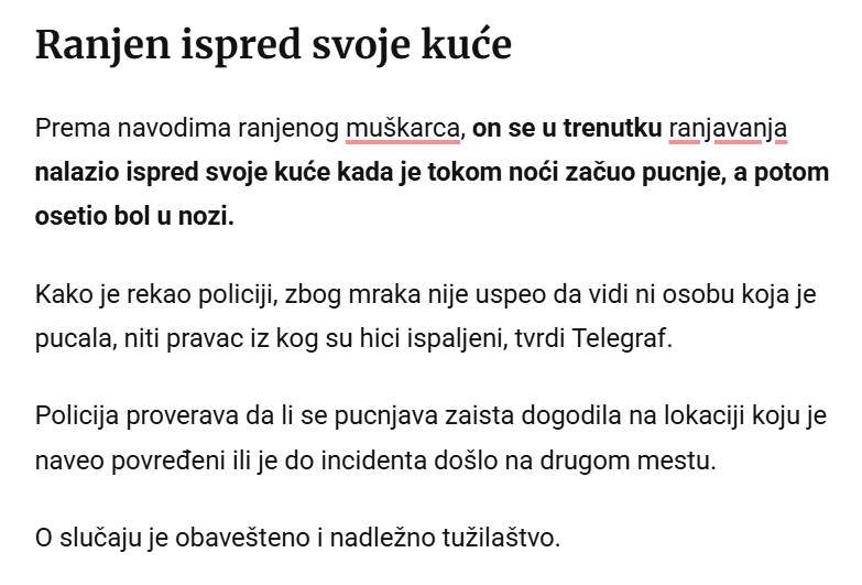 Serbia-avmp/PUCNJAVA-U-BEOGRADU-Ranjen-muskarac-41-tvrdi-da-je-upucan-ispred-kuce-i-da-napadaca-NIJE-VIDEO-ZBOG-MRAKA-Policiji-JEDAN-DETALJ-posebno-sumnjiv_2