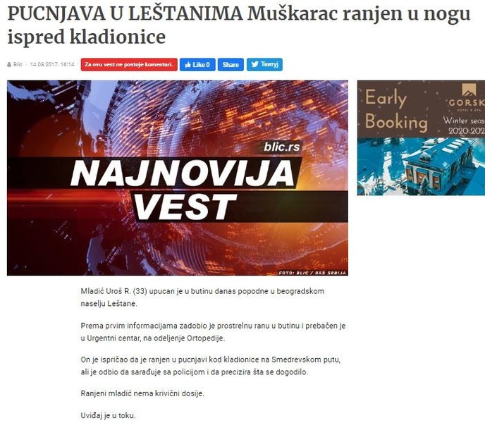 Serbia-avmp/PUCNJAVA-U-LESTANIMA-Muskarac-ranjen-u-nogu-ispred-kladionice
