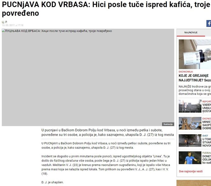 Serbia-avmp/PUCNjAVA-KOD-VRBASA_-Hici-posle-tuce-ispred-kafica-troje-povredeno