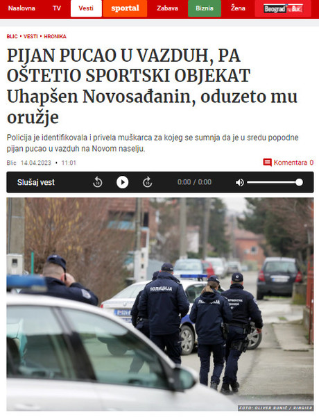 Serbia-avmp/Pijan-pucao-u-vazduh