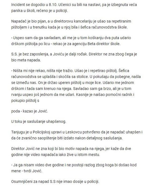 Serbia-avmp/Pistoljem-udarao-u-glavu-direktora-skole-u-Lebanu_2