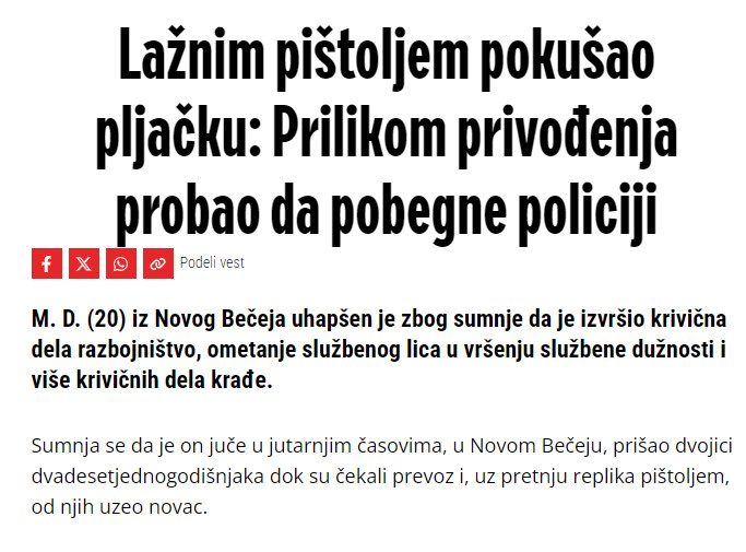 Serbia-avmp/Pljacka-Novi-Becej