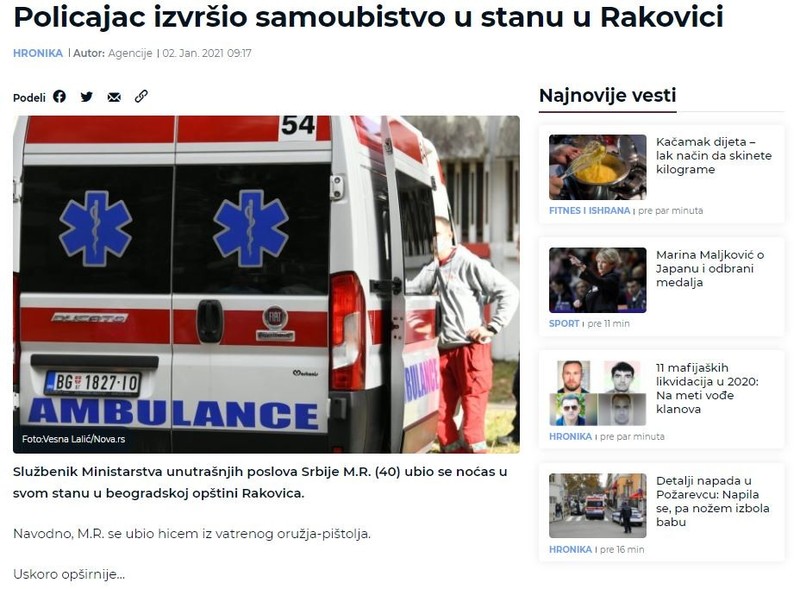 Serbia-avmp/Policajac-izvrsio-samoubistvo-u-stanu-u-Rakovici