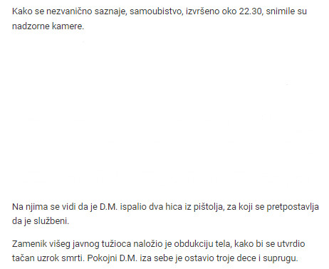 Serbia-avmp/Policajac-izvrsio-samoubistvo1