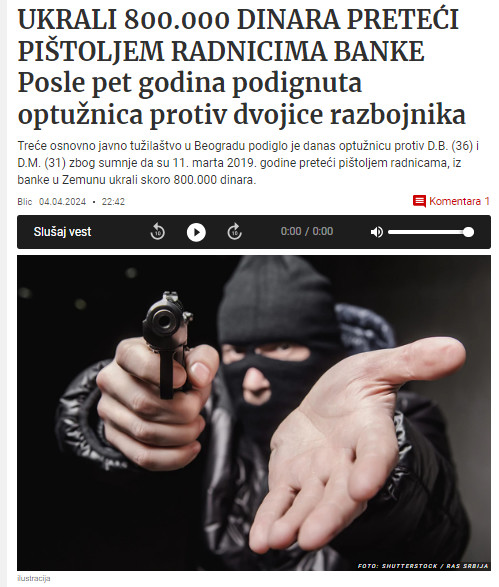 Serbia-avmp/Posle-pet-godina-podignuta-optuznica-protiv-dvojice-razbojnika-zbog-pljacke-ba_1
