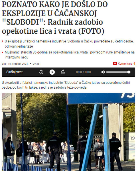 Serbia-avmp/Poznato-kako-je-doslo-do-eksplozije-u-cacanskoj-_Slobodi__-Radnik-zadobio-opek