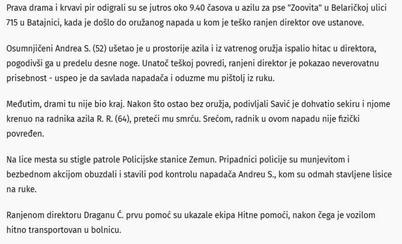 Serbia-avmp/Poznato-ko-je-upucan-u-Batajnici-Napadac-pucao-u-direktora-azila-pa-uzeo-sekiru-i-krenuo-i-na-radnika_1