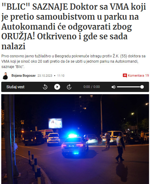 Serbia-avmp/Pretio-samoubistvom