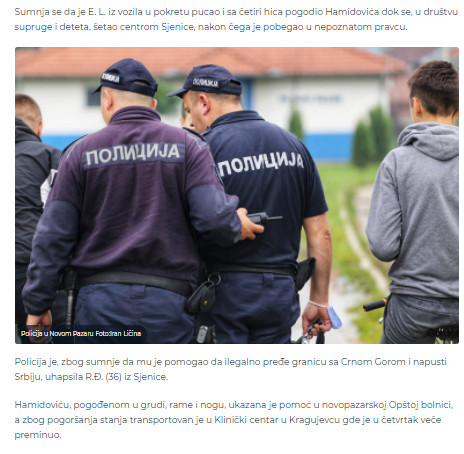 Serbia-avmp/Pretresi-u-Sjenici-posle-ubistva-aktiviste_-Uhapseno-petoro_2