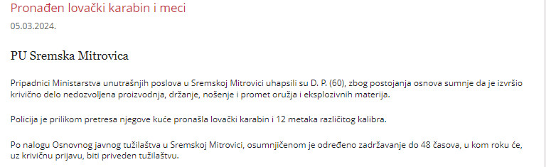 Serbia-avmp/Pronaden-lovacki-karabin-i-meci
