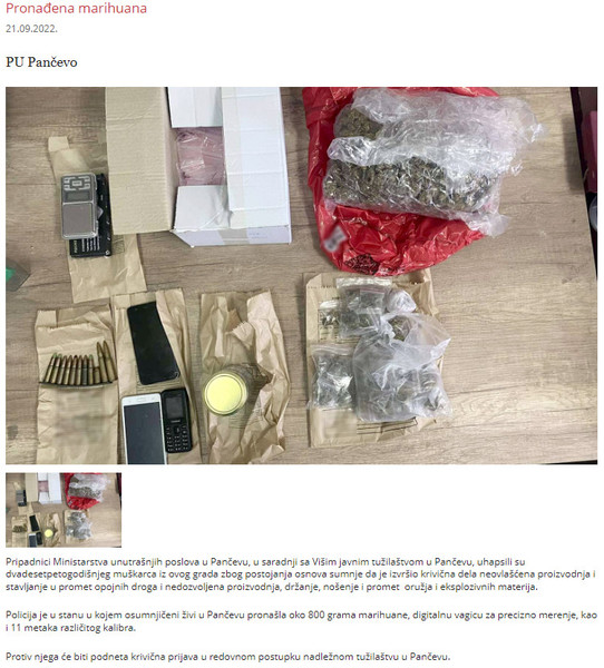 Serbia-avmp/Pronadena-marihuana
