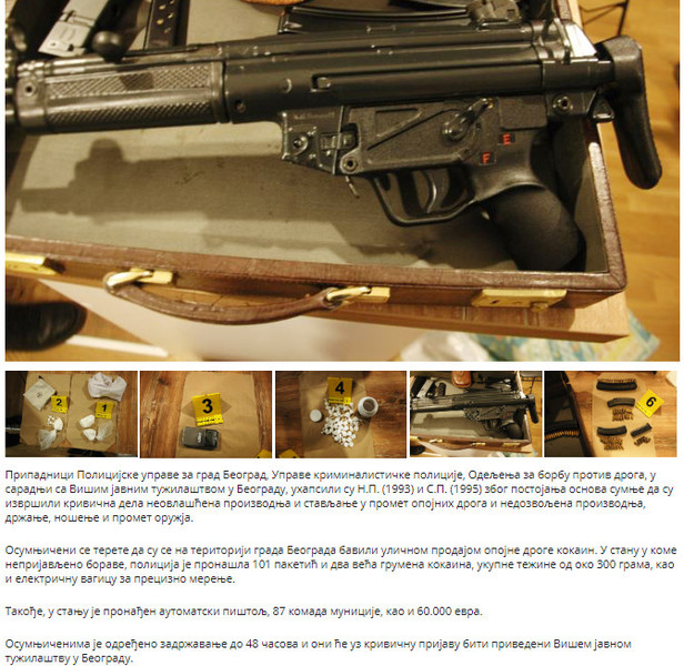 Serbia-avmp/Pronadjen-automatski-pistolj-87-komada-municije-i-60000-evra1