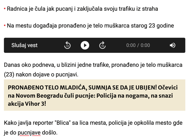 Serbia-avmp/Prve-slike-sa-mesta-pucnjave-na-Novom-Beogradu_-Mladic-pronaden-mrtav---Blic
