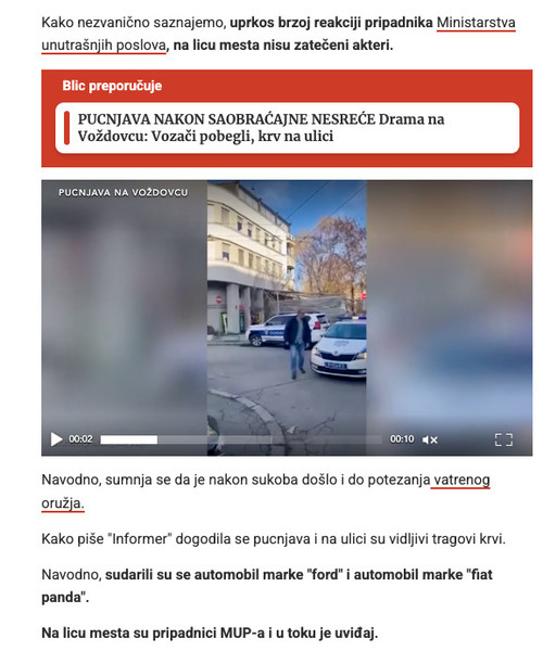 Serbia-avmp/Prvi-snimci-sa-Vozdovca_-Nakon-saobracajne-nesrece-potegnut-pistolj---Blic1