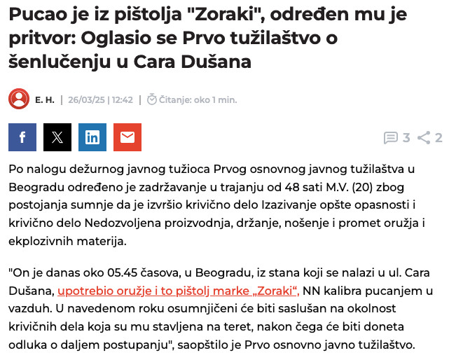 Serbia-avmp/Pucao-je-iz-pistolja-_Zoraki_-odreden-mu-je-pritvor_-Oglasio-se-Prvo-tuzilastv