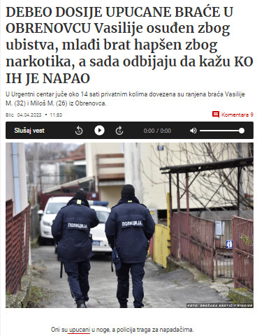 Serbia-avmp/Pucnjava-braca-Obrenovac