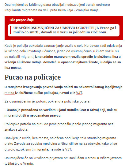 Serbia-avmp/Pucnjava-kod-Vranjske-Banje_-Policija-pokrenula-poteru-migranti-pobegli-iz-voz_1