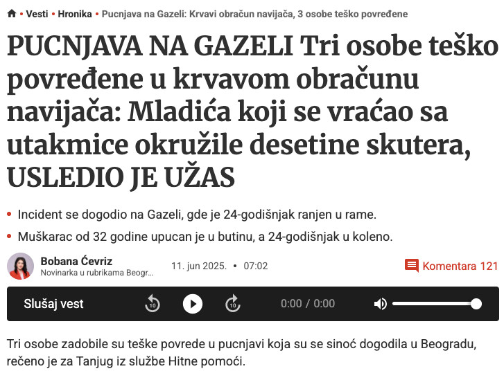 Serbia-avmp/Pucnjava-na-Gazeli_-Krvavi-obracun-navijaca-3-osobe-tesko-povredene---Blic