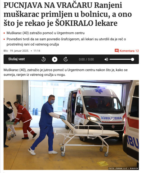 Serbia-avmp/Pucnjava-na-Vracaru_-Ranjeni-muskarac-primljen-u-bolnicu---Blic