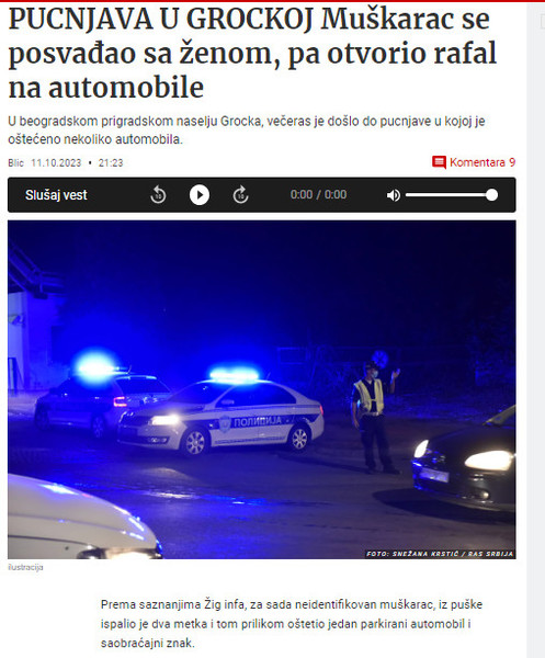 Serbia-avmp/Pucnjava-u-Grockoj_-Muskarac-se-posvadao-sa-zenom-pa-otvorio-rafal-na-automob