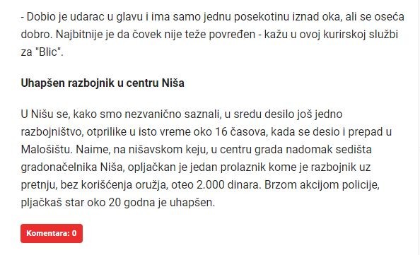 Serbia-avmp/Razbojnik-radniku-kurirske-sluzbe-uperio-pistolj-u-glavu-i-oteo-mu-200.000-din_3