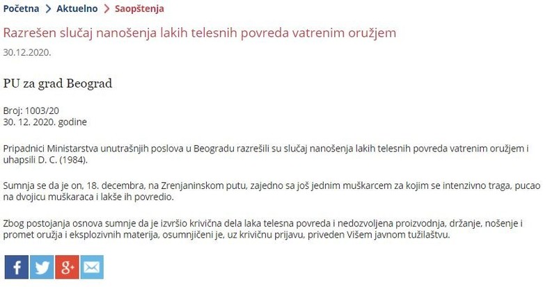 Serbia-avmp/Razresen-slucaj-nanosenja-lakih-telesnih-povreda-vatrenim-oruzjem