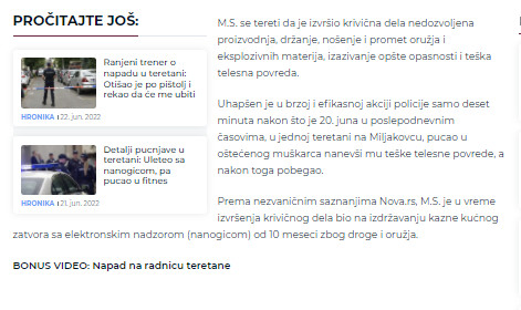 Serbia-avmp/Saslusan-pucac-iz-teretane_-Priznao-da-je-ranio-trenera-na-Miljakovcu1