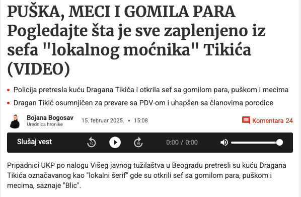 Serbia-avmp/Snimak-otkriva-sta-je-sve-zaplenjeno-iz-sefa-uhapsenog-Dragana-Tikica-zbog-kor