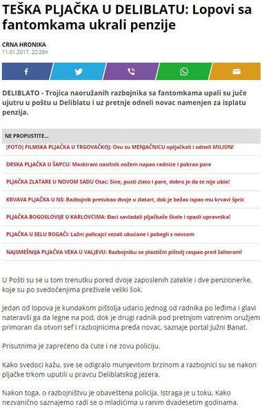Serbia-avmp/TESKA-PLJACKA-U-DELIBLATU_-Lopovi-sa-fantomkama-ukrali-penzije