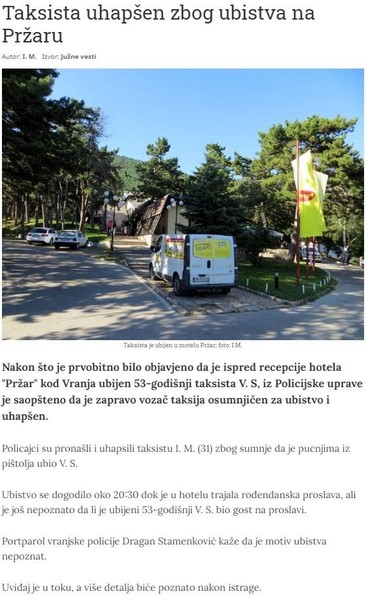 Serbia-avmp/Taksista-uhapsen-zbog-ubistva-na-Przaru