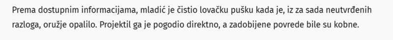 Serbia-avmp/Tinejdzer-17-poginuo-dok-je-cistio-oruzje-Tragedija-kod-Tutina_1