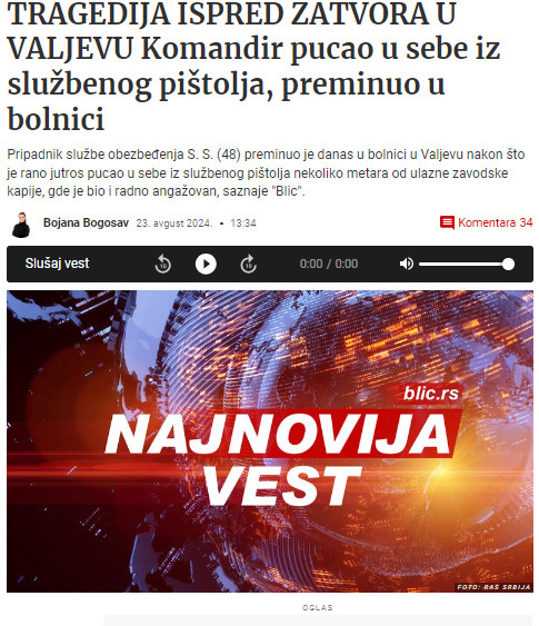 Serbia-avmp/Tragedija-ispred-zatvora-u-Valjevu_-Komandir-pucao-u-sebe-iz-sluzbenog-pistolj