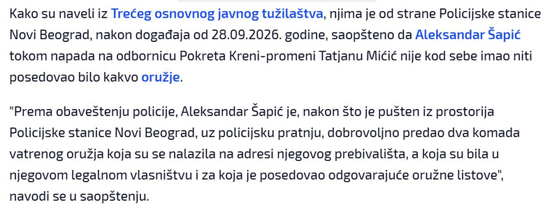 Serbia-avmp/Tuzilastvo-Sapic-tokom-napada-nije-imao-kod-sebe-dva-pistolja---dobrovoljno-ih-predao-nakon-saslusanja_1