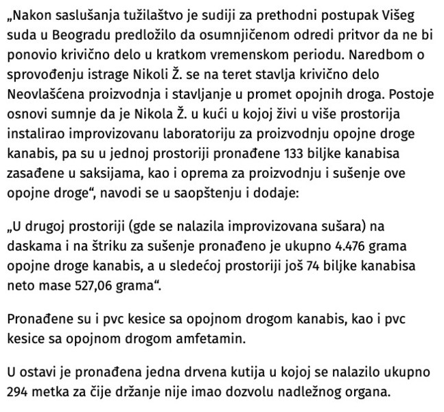 Serbia-avmp/U-kuci-u-Surcinu-napravio-laboratoriju-kanabisa-zaplenjeni-narkotici_-Osumnjic